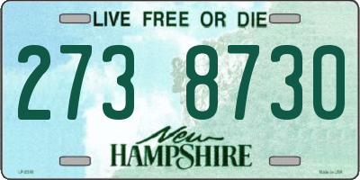 NH license plate 2738730