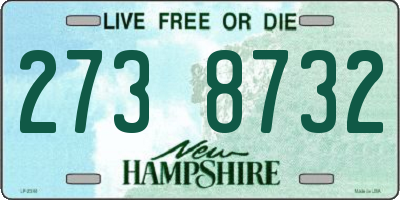 NH license plate 2738732