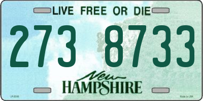 NH license plate 2738733