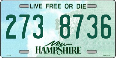 NH license plate 2738736
