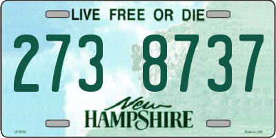 NH license plate 2738737