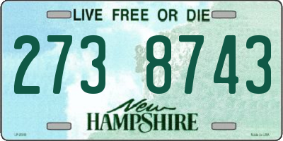 NH license plate 2738743