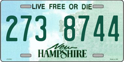NH license plate 2738744