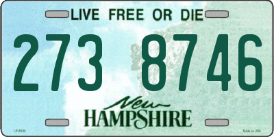 NH license plate 2738746