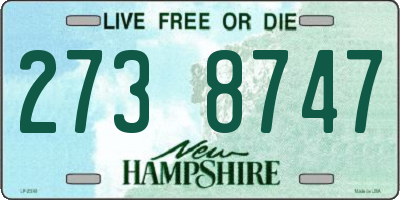 NH license plate 2738747