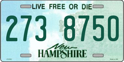 NH license plate 2738750