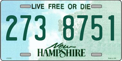 NH license plate 2738751