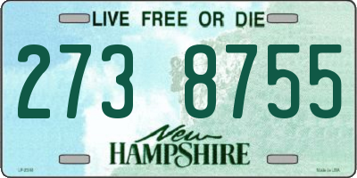 NH license plate 2738755