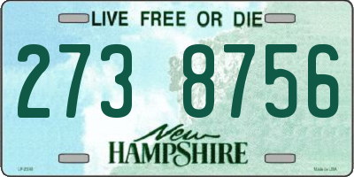 NH license plate 2738756