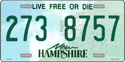 NH license plate 2738757