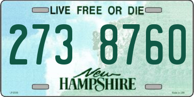 NH license plate 2738760