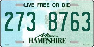 NH license plate 2738763