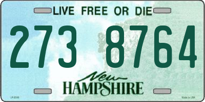 NH license plate 2738764