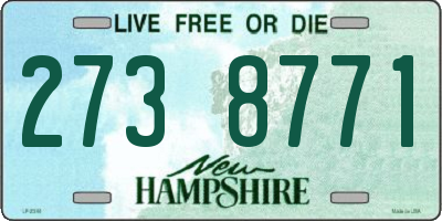 NH license plate 2738771