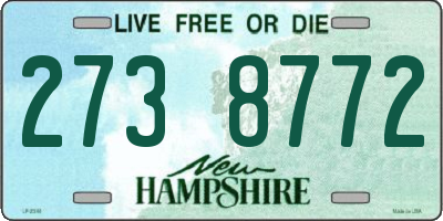 NH license plate 2738772