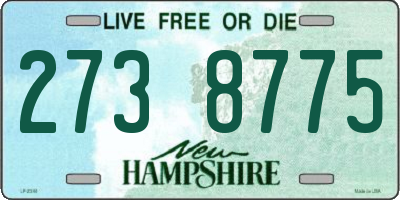 NH license plate 2738775