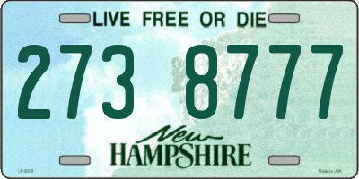NH license plate 2738777