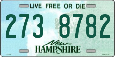 NH license plate 2738782