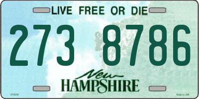 NH license plate 2738786