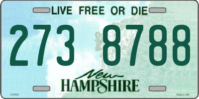 NH license plate 2738788