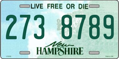 NH license plate 2738789