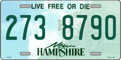 NH license plate 2738790