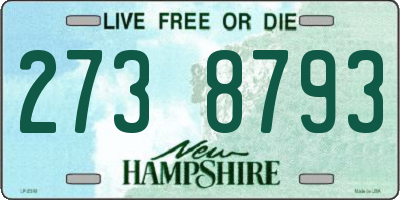 NH license plate 2738793