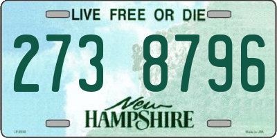 NH license plate 2738796