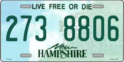 NH license plate 2738806