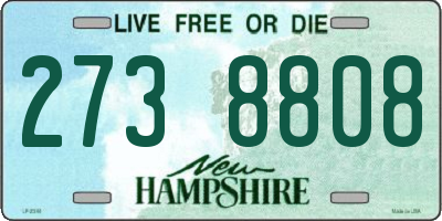 NH license plate 2738808