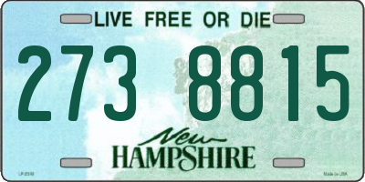 NH license plate 2738815