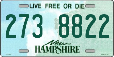 NH license plate 2738822