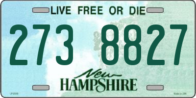 NH license plate 2738827