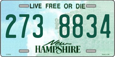 NH license plate 2738834