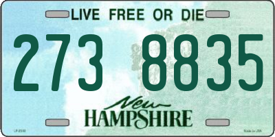 NH license plate 2738835