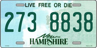 NH license plate 2738838