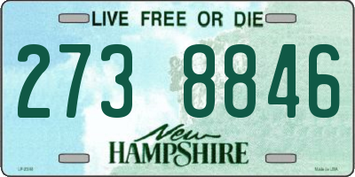 NH license plate 2738846