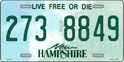 NH license plate 2738849