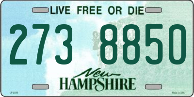 NH license plate 2738850