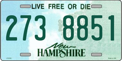 NH license plate 2738851