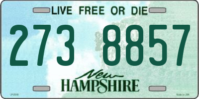 NH license plate 2738857