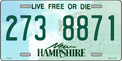 NH license plate 2738871