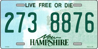 NH license plate 2738876