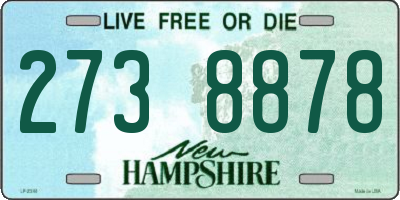 NH license plate 2738878