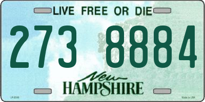 NH license plate 2738884