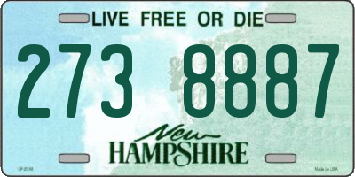 NH license plate 2738887