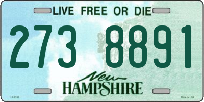 NH license plate 2738891