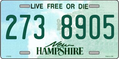 NH license plate 2738905
