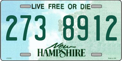 NH license plate 2738912