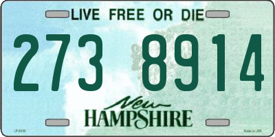 NH license plate 2738914